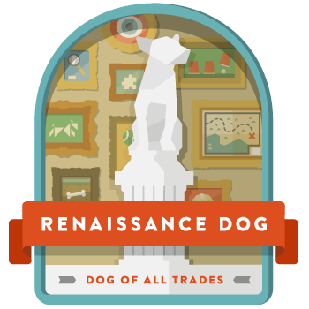 renaissance dog badge a9b0c505fd6bcc0f3cb15fbaa696d85f